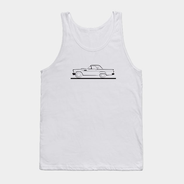 1957 Ford Thunderbird Hard Top Tank Top by PauHanaDesign